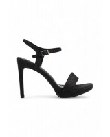 01712 Women Platforms Slingback Strap High Heels in  Black